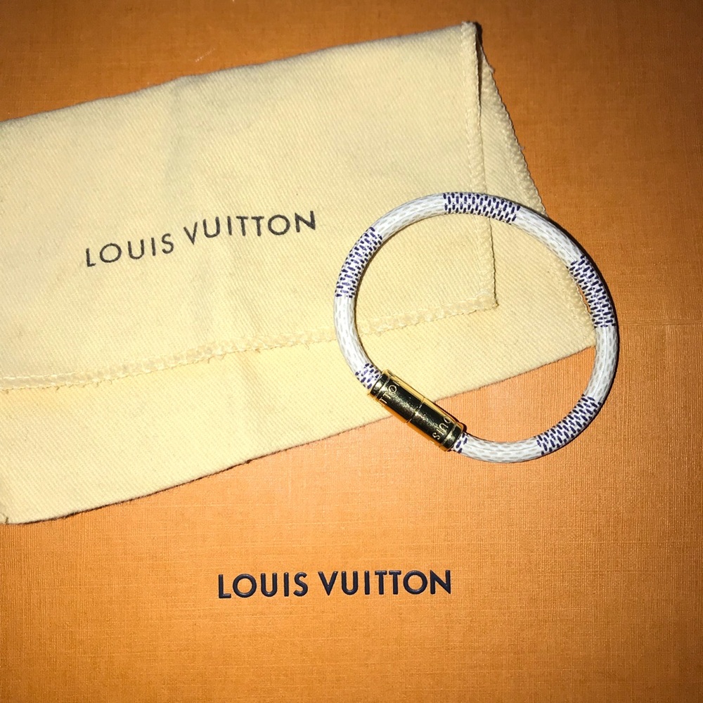 Louis Vuitton Keep it Bracelet Damier Azur
